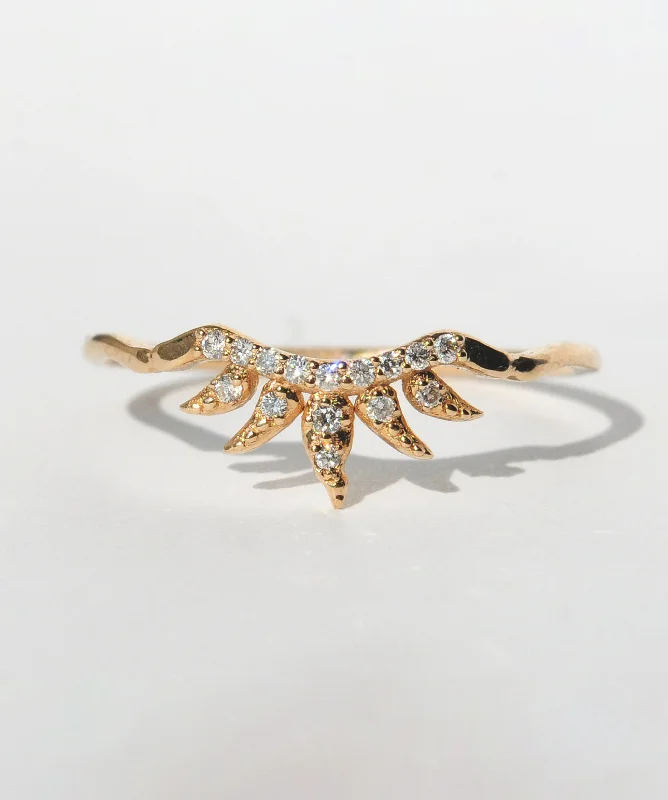 Bold Silver Band Ring-Arabesque Ring