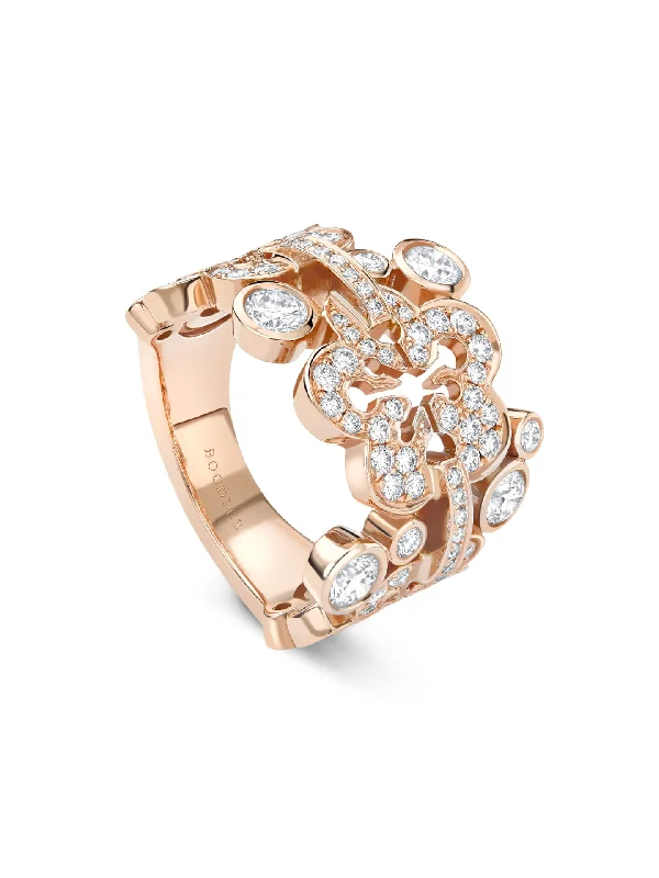 Designer Engagement Ring-Blossom Signature Rose Gold Diamond Ring