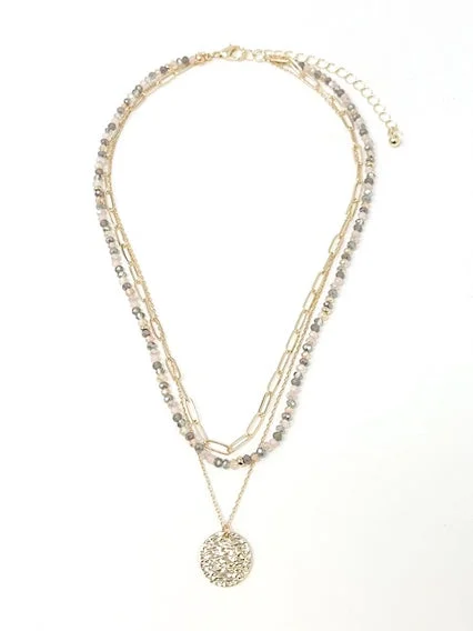 Wedding Necklace for Bride-Meghan Browne Necklace Dazzle - Natural Multi