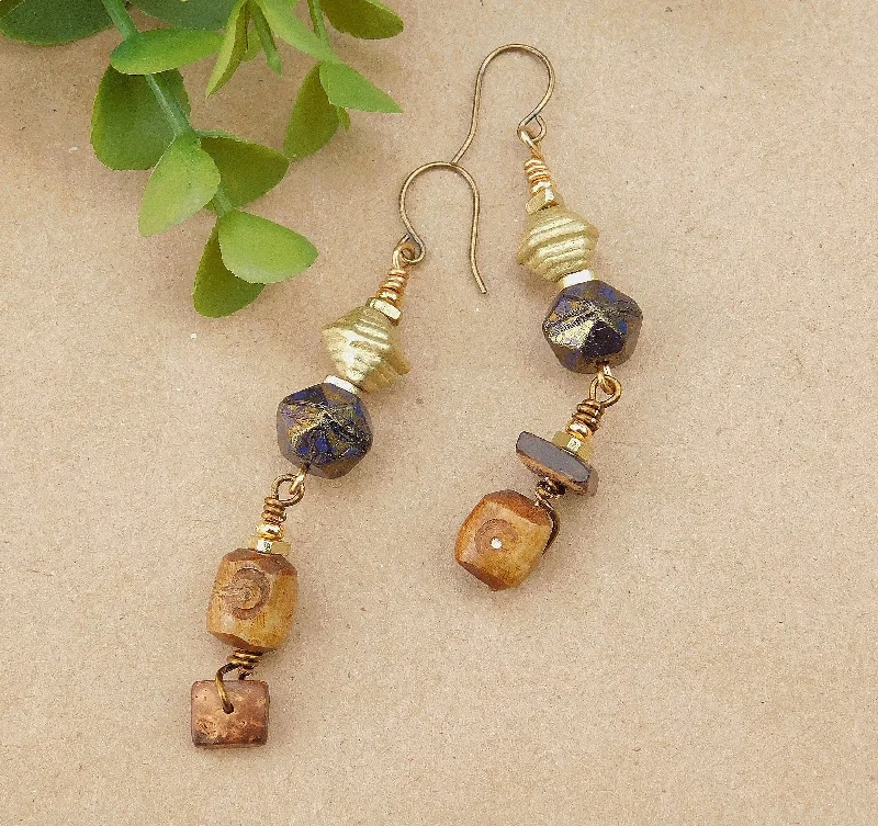 Unique Earrings for Party-Woodsy Inspired Boho Earrings