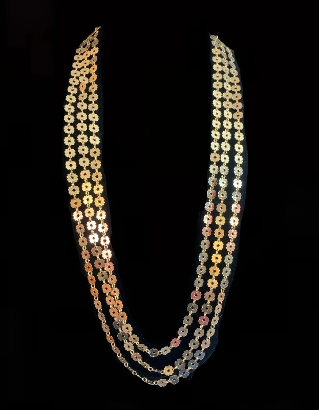 Stylish Long Necklace-NS170 Chandan haar necklace  in gold plating  (READY TO SHIP   )