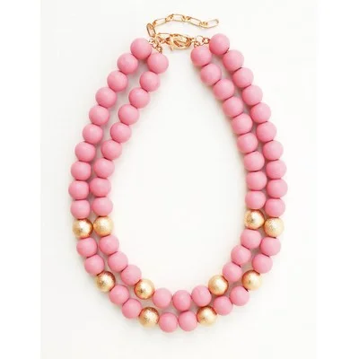 Unique Chain Necklace for Women-Meghan Browne Necklace Bubba - Pink