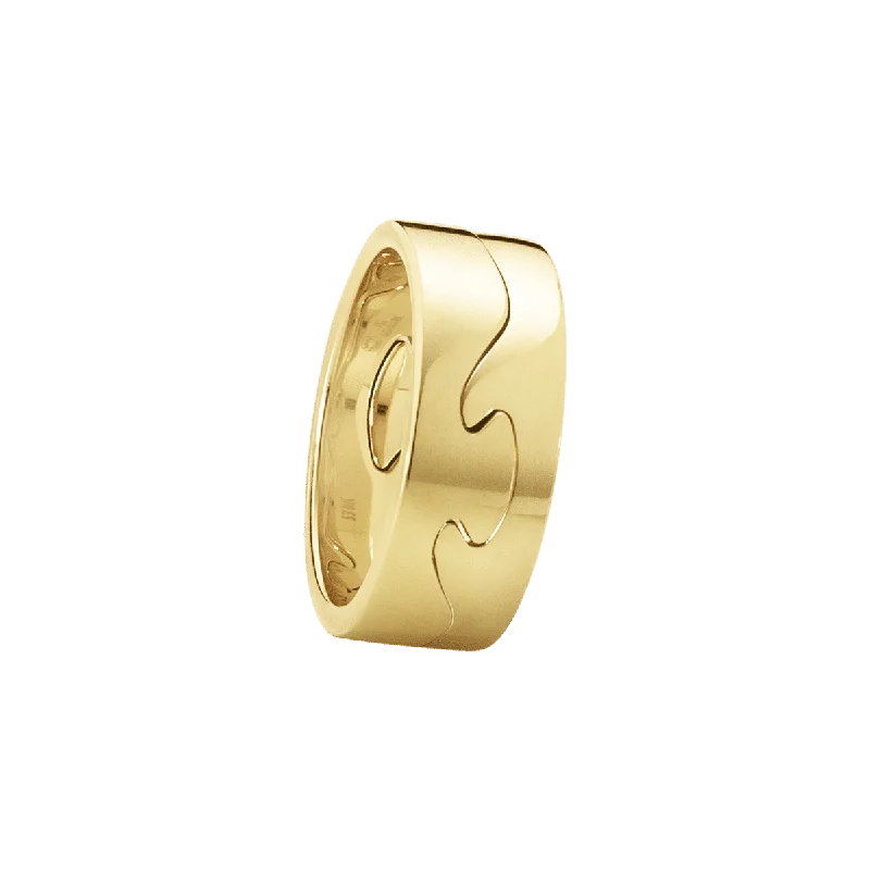 Unique Men’s Wedding Ring-Fusion End 18K Gold Rings