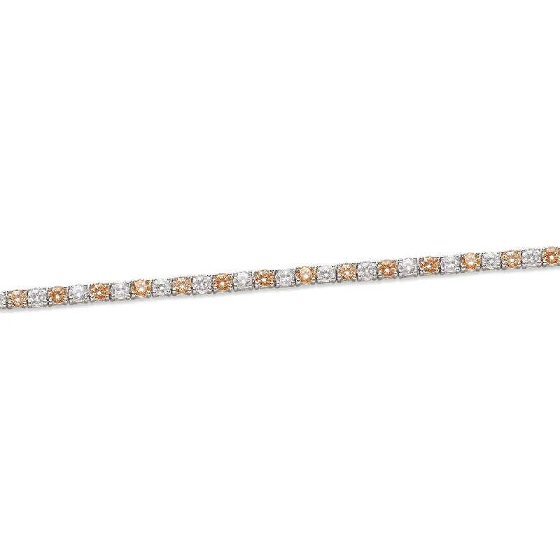 Elegant Pearl Bracelet-THE CITRINE PAVE' TENNIS BRACELET