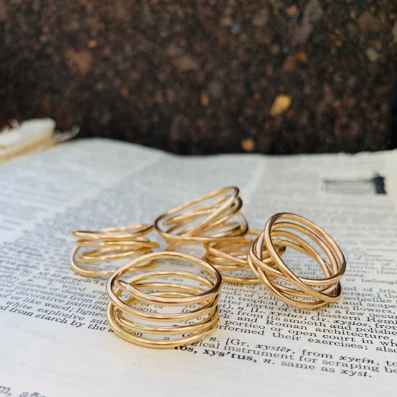 Boho Style Ring-Birdsnest Ring ~ 14k Gold Fill