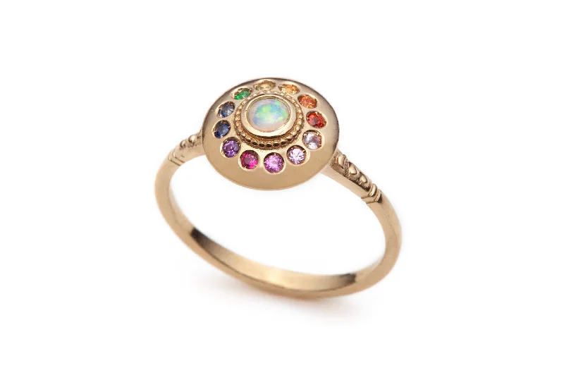 Two-Tone Wedding Ring-Royal Dynasty Solari UFO Ring