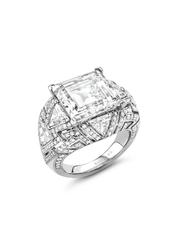 Women’s Gemstone Ring-Patagonia Platinum Diamond Ring