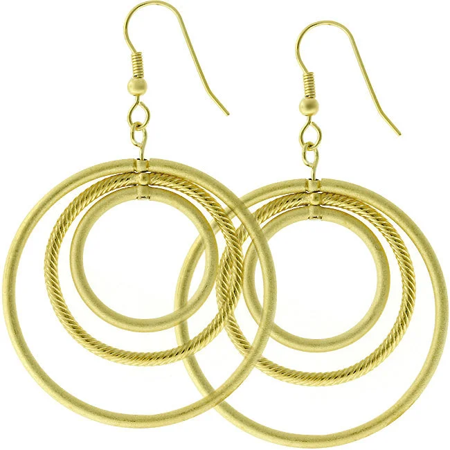 Chandelier Earrings-Kim Gold Illusion Hoop Earrings | 18k Gold