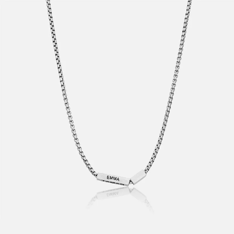 Bold Statement Necklace-Brooklyn Necklace - Silver