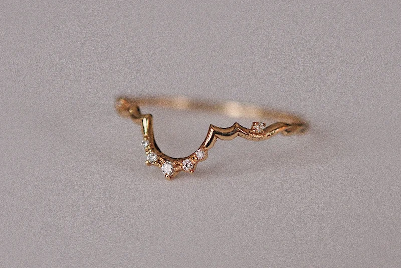 Simple Diamond Band-Vela Ring