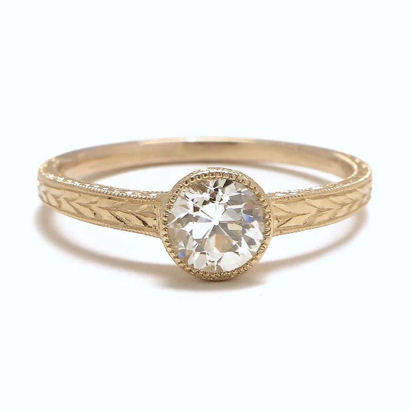 Trendy Stackable Rings-Tapered Solitaire Ring Setting