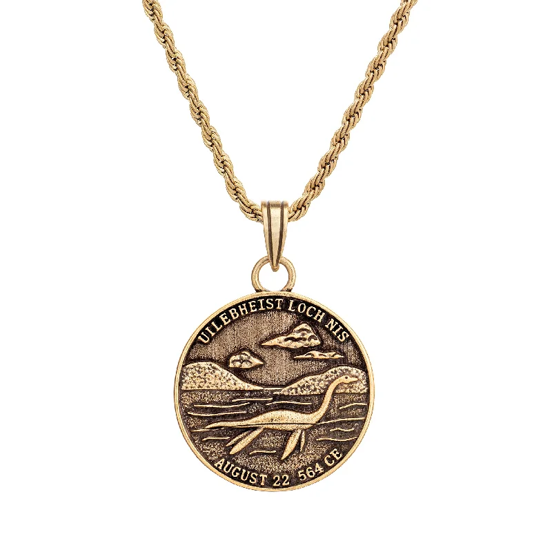 Unique Pendant Necklace-Nessie Coin Necklace