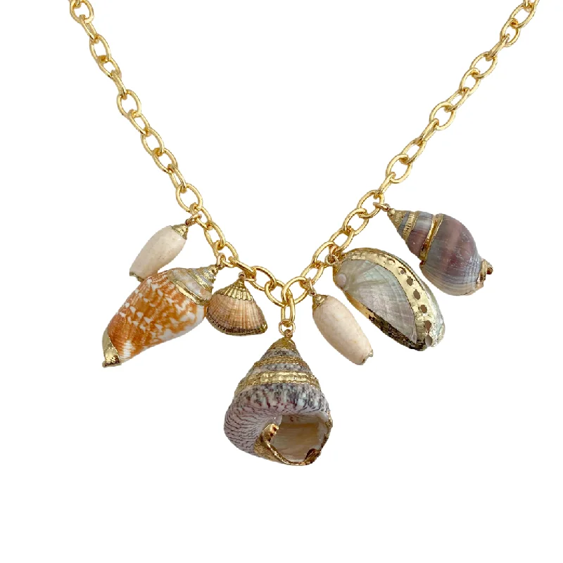 Luxury Gold Necklace-Seaside Shell Necklace