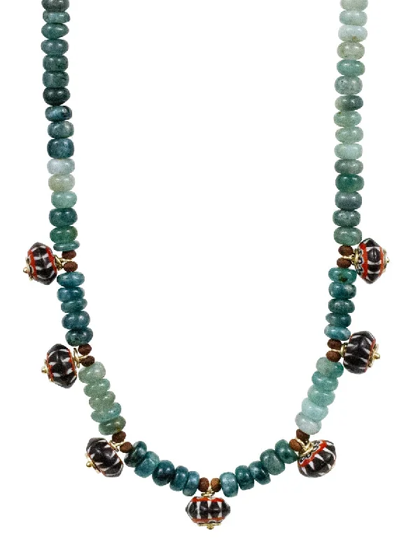 Designer Diamond Necklace-MEDINA NECKLACE GRANDIDIERITE