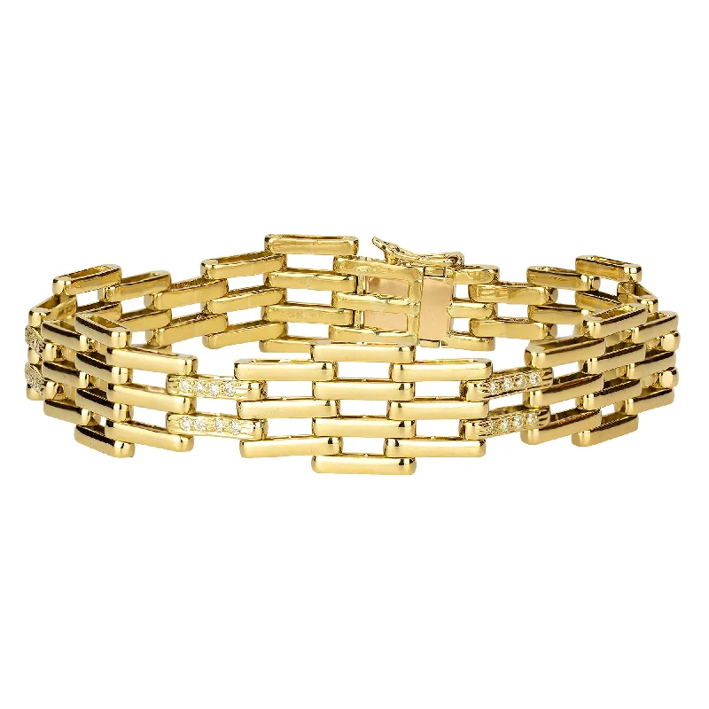 Women’s Adjustable Bracelet-Bracelet- Diamond (1928G)