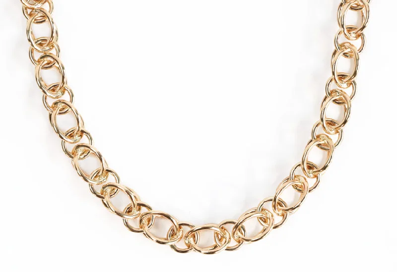 Simple Diamond Necklace-Gold Handmade Rain Chain Necklace