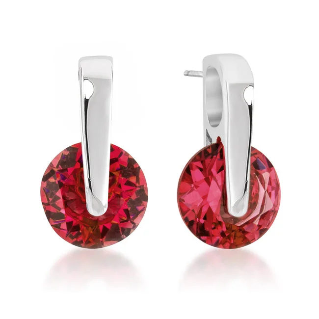 Luxurious Drop Earrings-Tandy Ruby Elegance Stud Earrings