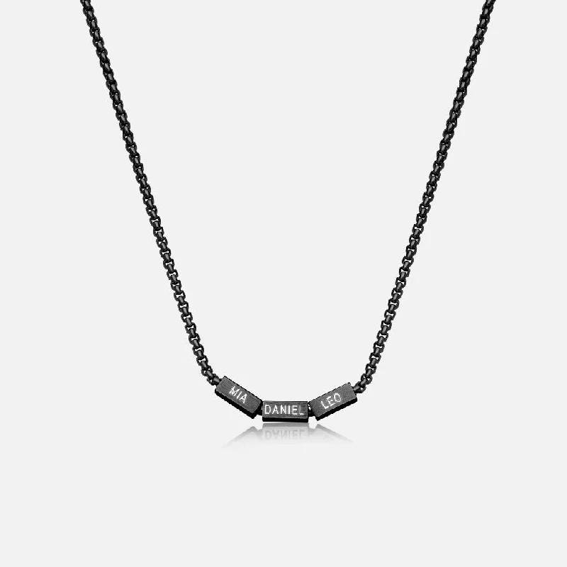 Pearl Choker Necklace-Kay Necklace - Black