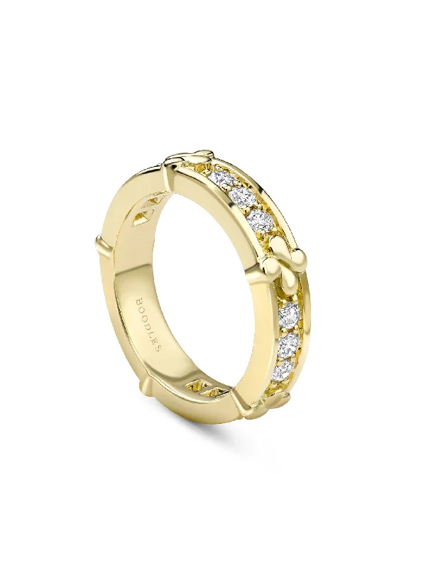 Custom Wedding Ring Set-Be Boodles Yellow Gold Diamond Wedding Ring