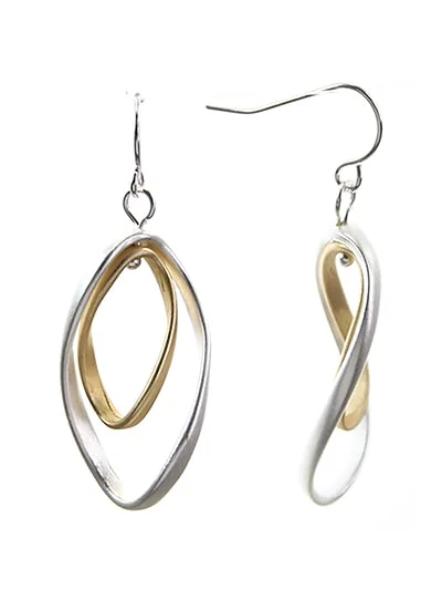 Abstract Drop Earrings-Twist Infinity Drop Earrings