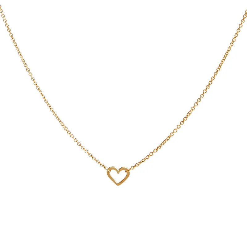 Modern Pendant Necklace-<!--NK889-->wee heart necklace