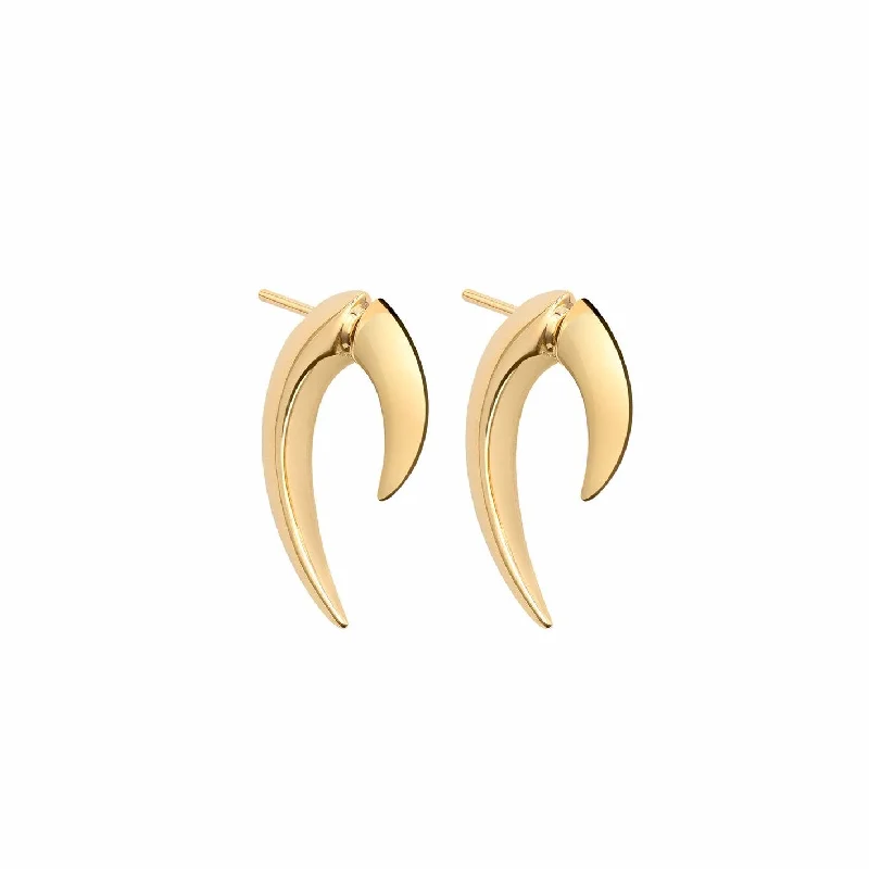 Hoop Earrings for Everyday-Talon Earrings - Yellow Gold Vermeil