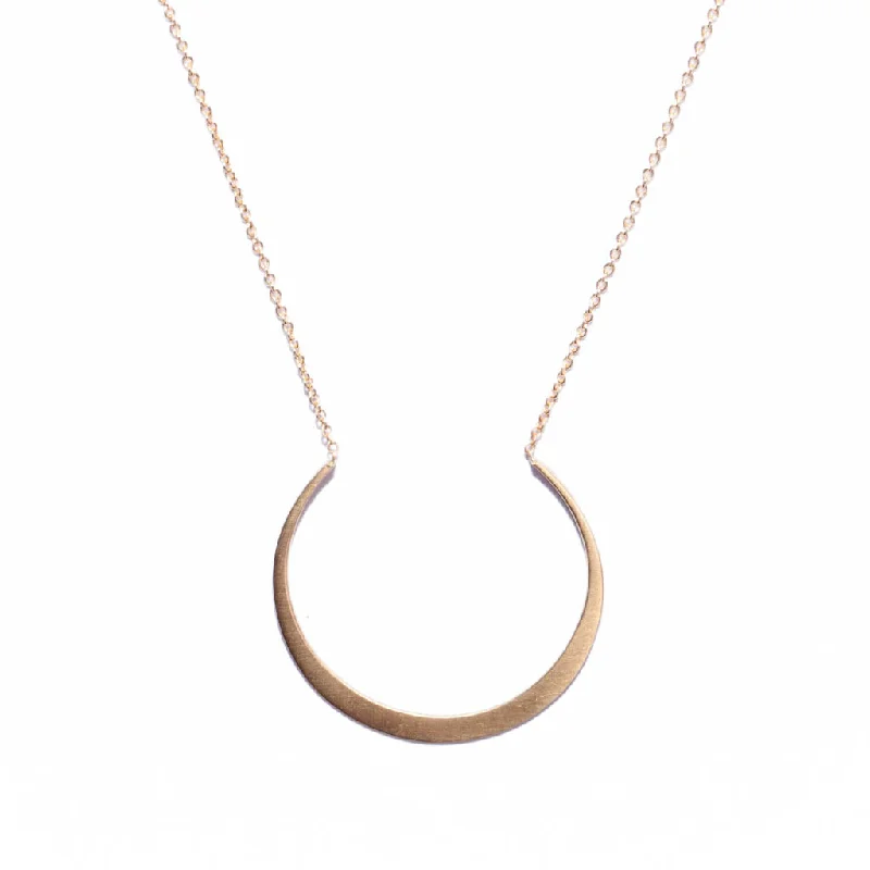 Minimalist Gold Necklace-<!--NK875-->fertile moon necklace