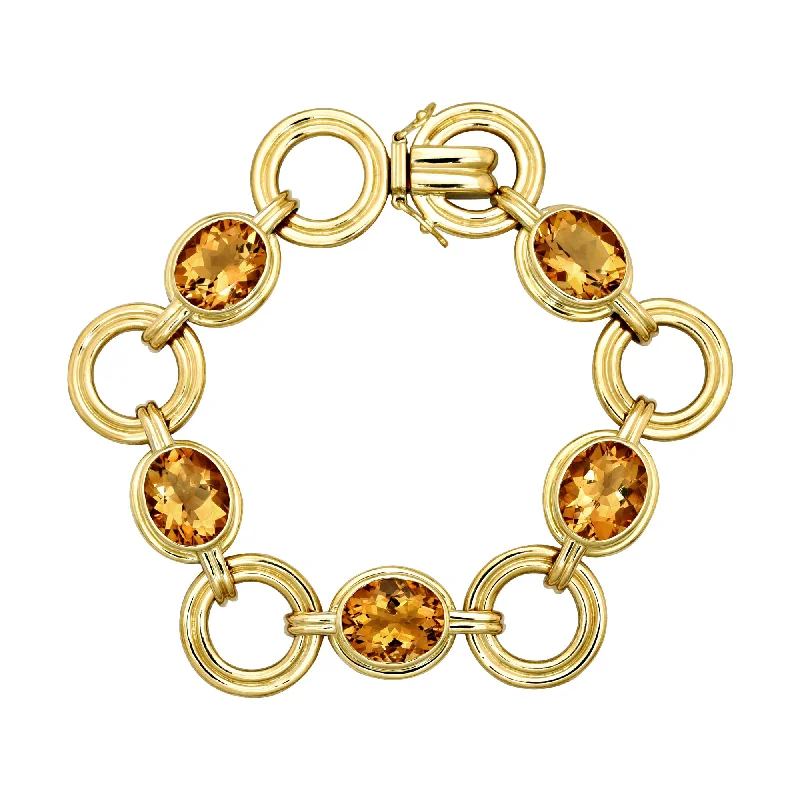 Bracelet with Engraving-Bracelet- Citrine (1246C)