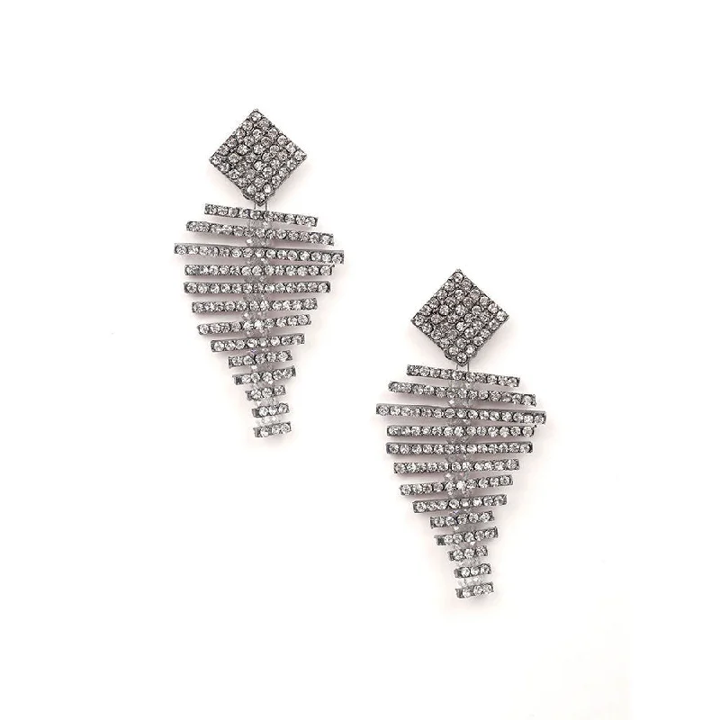 Layered Gold Earrings-Odette Dynamite Step Studded Earrings