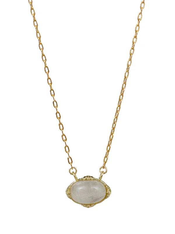 Delicate Chain Necklace-PARIS NECKLACE MOONSTONE