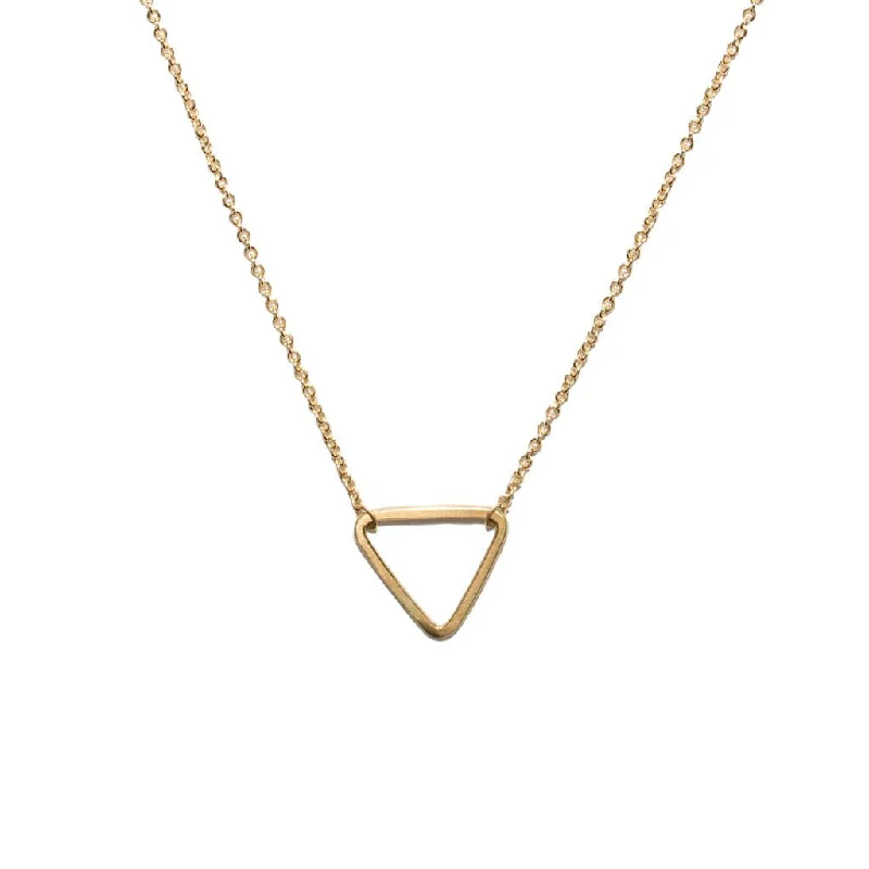 Diamond Necklace for Women-<!--NK882-->mini triangle necklace